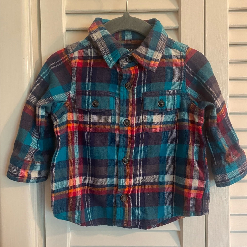 Baby plaid flannel